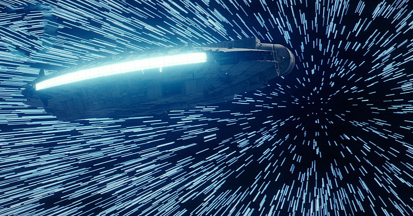 Milenium Falcon Star Wars Hyperspace Wallpaper HD
