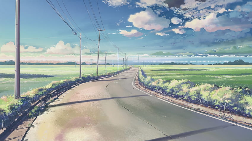 อะนิเมะอะนิเมะ 5 เซนติเมตรต่อวินาทีถนน Makoto Shinkai วอลล์เปเปอร์ HD