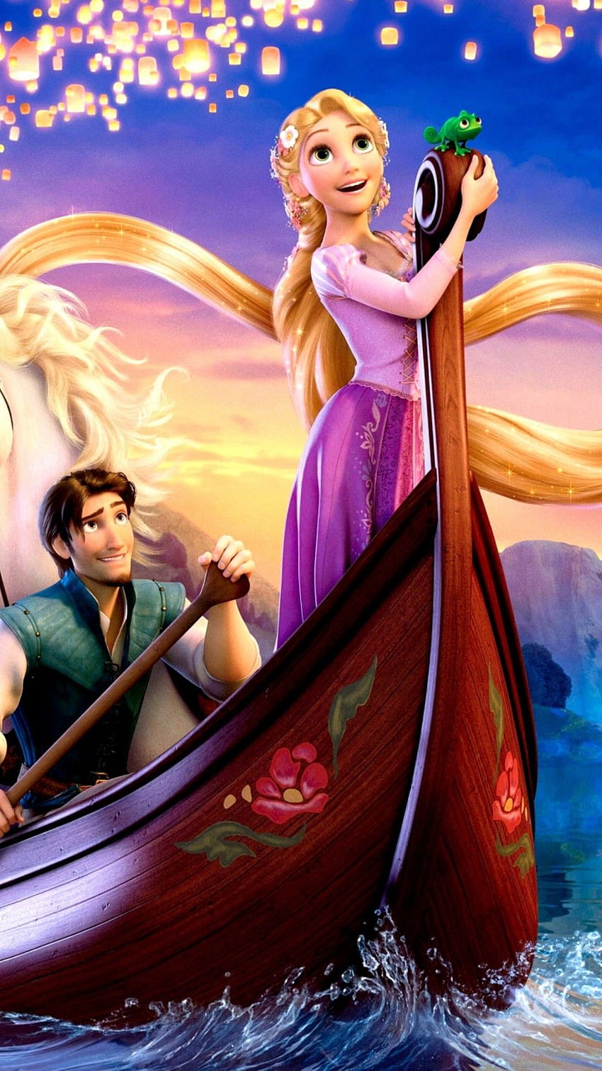 Disney verschlungener Hintergrund, Rapunzel HD-Handy-Hintergrundbild