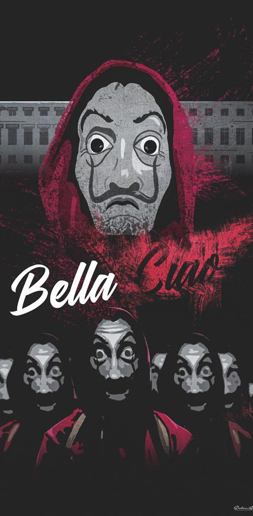 Bella Ciao Mask Wallpaper