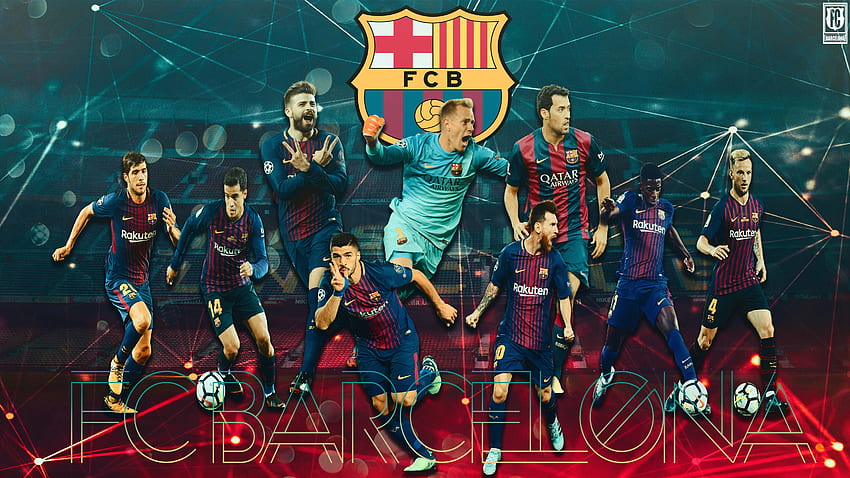 FC Barcelona Team HD wallpaper