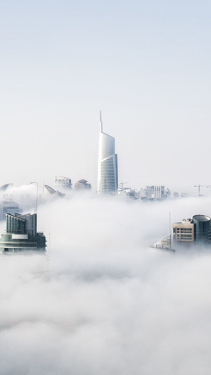 : Мъгла е над Дубай HD тапет за телефон