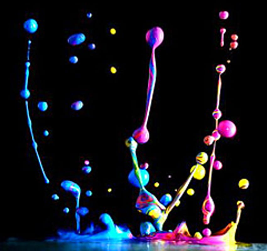 water, drop, color water HD wallpaper