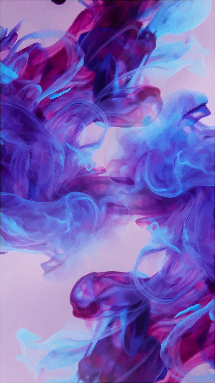 Estetica viola blu. iPhone fumo, Galaxy Sfondo del telefono HD