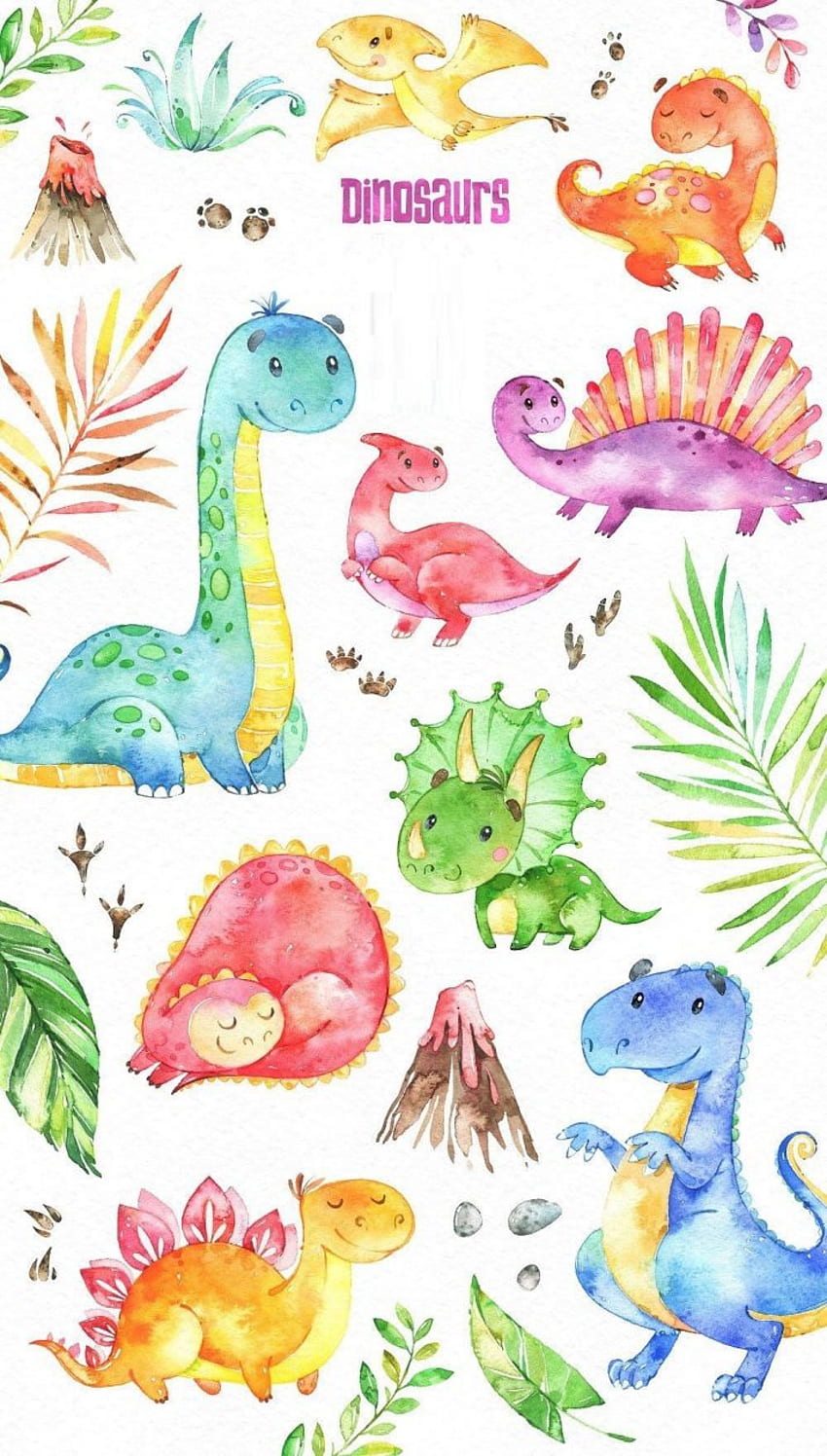 Cute Dinosaur, Dinosaur iPad HD phone wallpaper