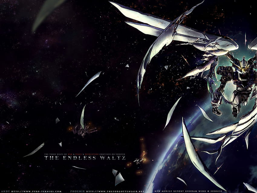 Gundam Wing Vals sin fin, Gundam Deathscythe fondo de pantalla
