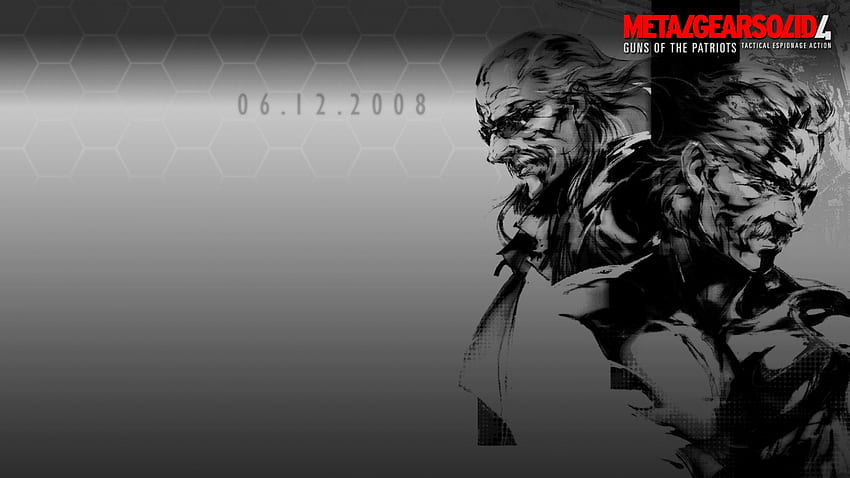 Metal Gear Solid 4 Box Art HD wallpaper