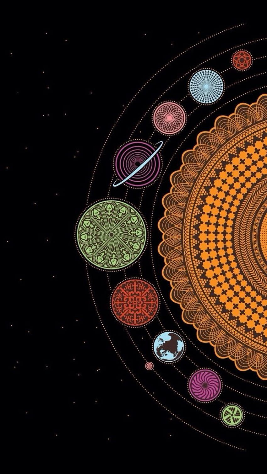 iPhone . Mandala, Art psychédélique, iPhone, Trippy Mandala Fond d'écran de téléphone HD
