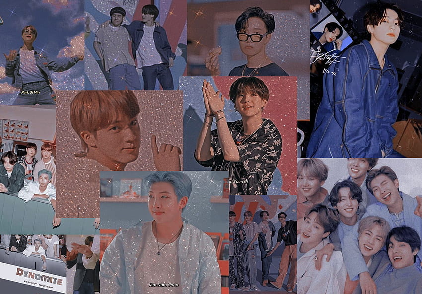 Download BTS Purple Theme Collage Aesthetic Wallpaper  Wallpaperscom