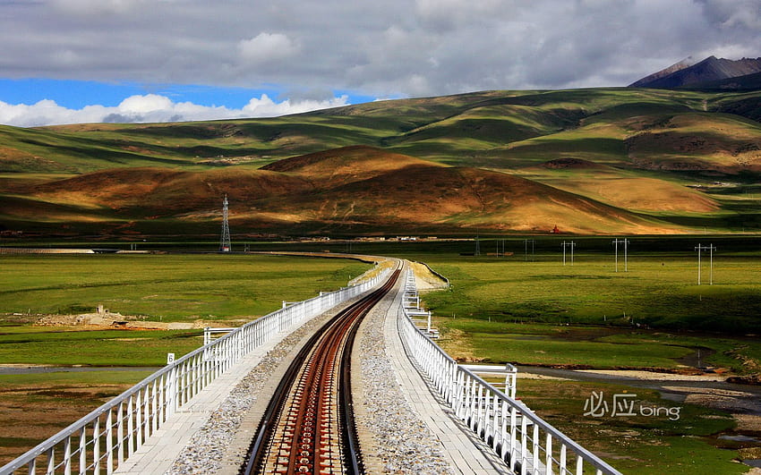 Bing . The Scenery Of Qinghai Tibetan Railway). Bing HD wallpaper