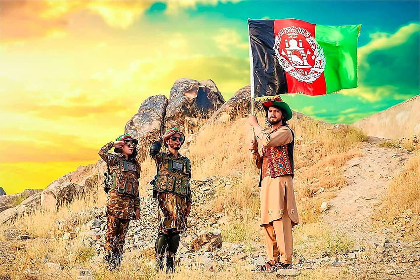 Robinanoori em grafia. Cultura afegã, Bandeira afegã, Afeganistão papel de parede HD