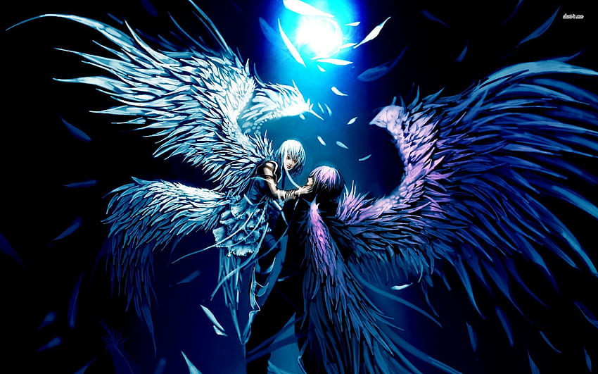Angel And Demon Lovers Anime Background | . HD wallpaper | Pxfuel