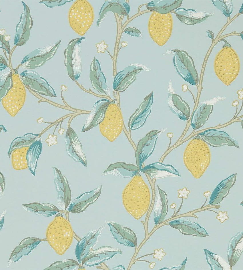 Morris & Co - Lemon Tree, Lemon Print HD phone wallpaper