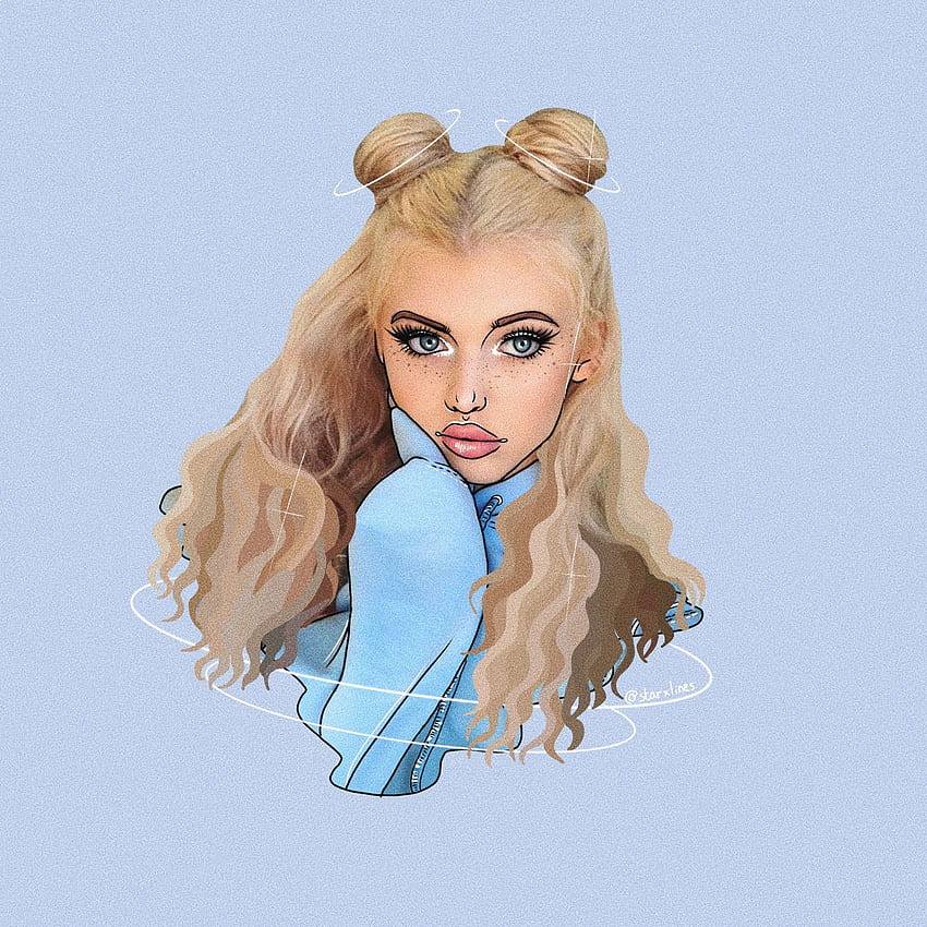 Ok this is an outline of Loren Gray but I like it HD phone wallpaper