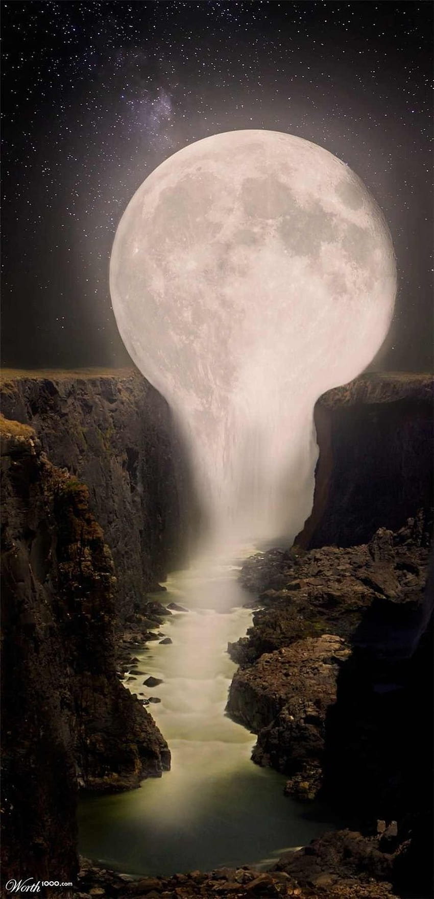Moon Falls is located on the Moon River, just outside the village of Williams - Lake County, Oregon? - Best Destination. Beautiful nature, Beautiful moon, Nature HD phone wallpaper