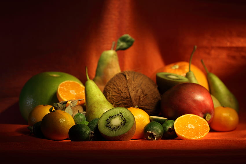 Fruits, Food, Bananas, Berries, Appetite HD wallpaper