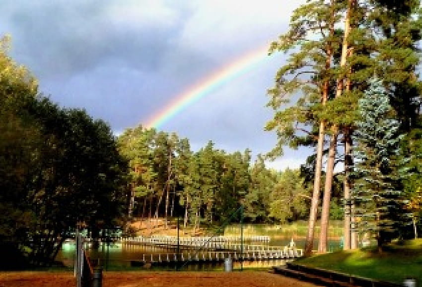 Rainbow., other, sky, nature, rainbows HD wallpaper