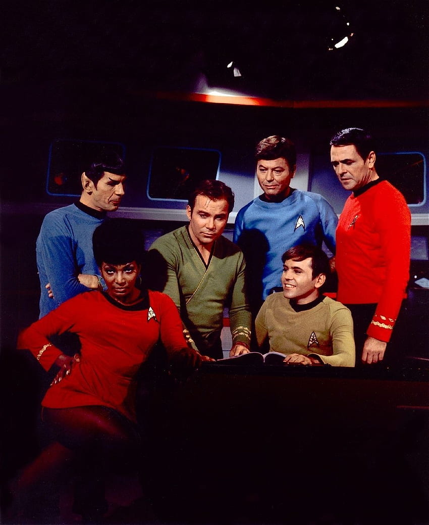 Star Trek TOS Cast Star Trek La série originale . Étoile rare, émission télévisée The Bridge Fond d'écran de téléphone HD