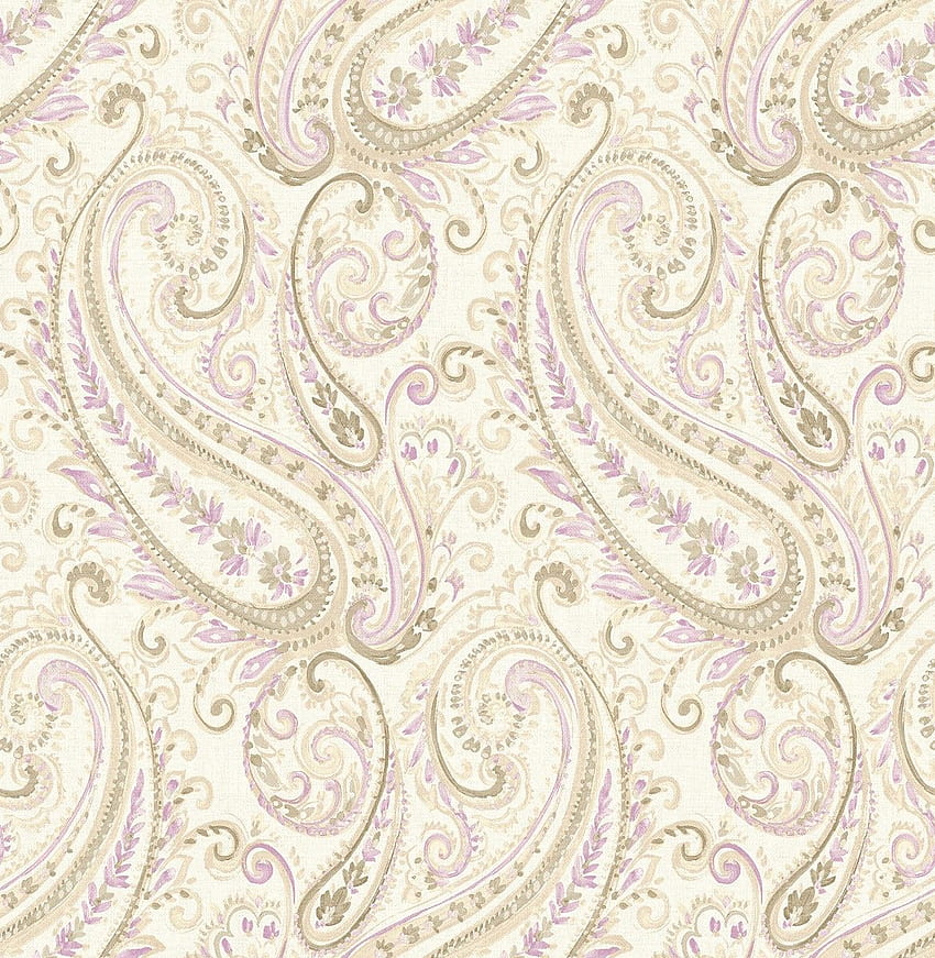 barokowy kremowy fiolet Rasch Textil Maison Chic 022046 Tapeta na telefon HD