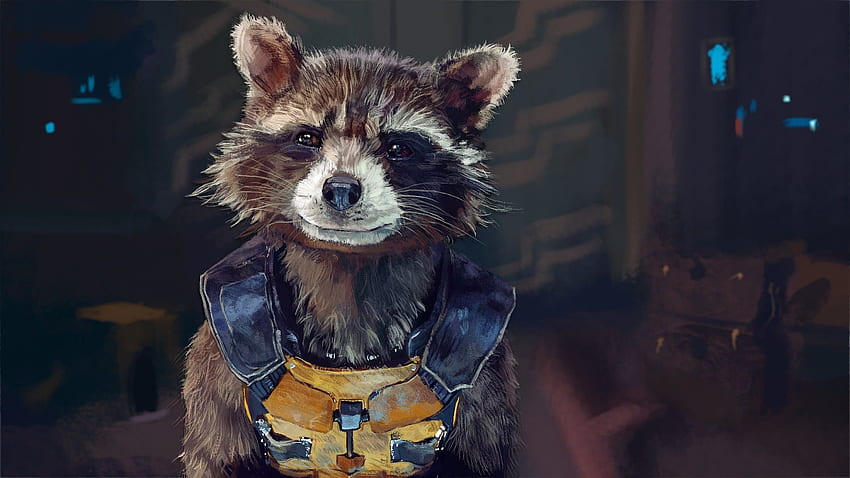 Guardians Of The Galaxy, Rocket Raccoon, Marvel Comics / и мобилен фон HD тапет
