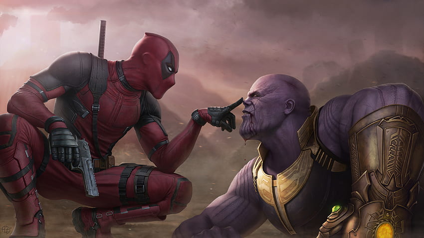 deadpool vs thanos Ultra , Thanos Lucu Wallpaper HD