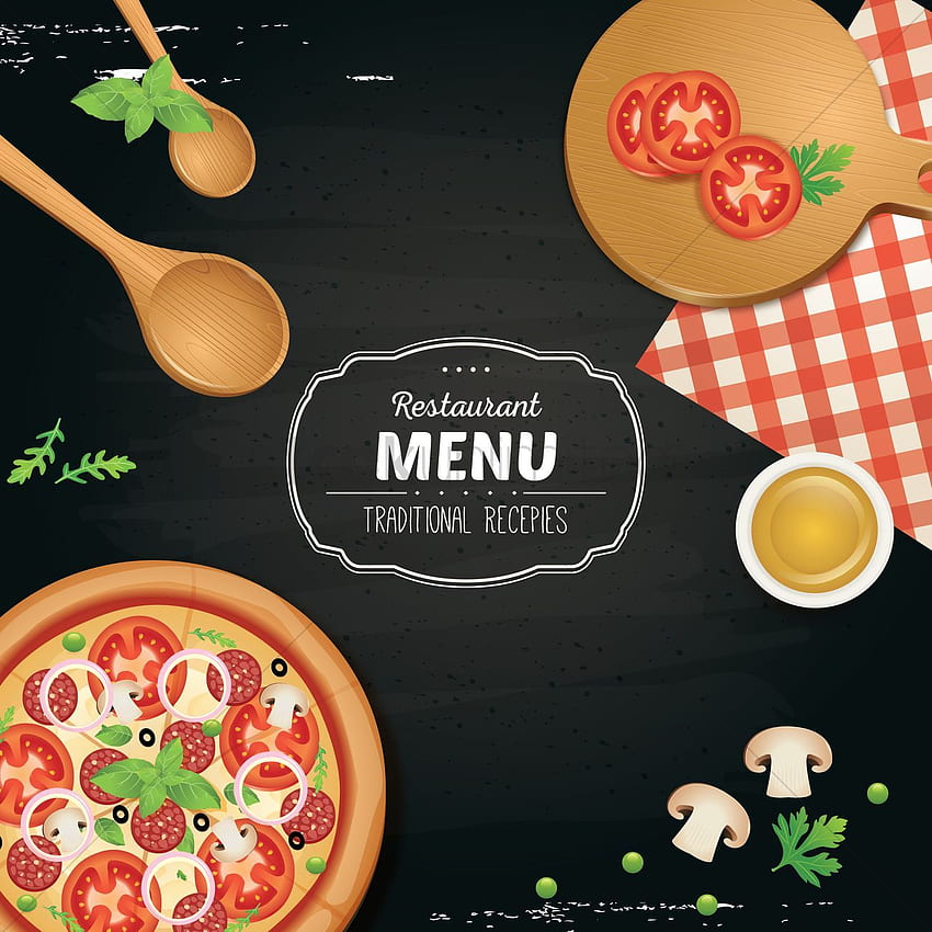 Restaurant menu Vector - 1807875, Restaurant Food HD phone wallpaper