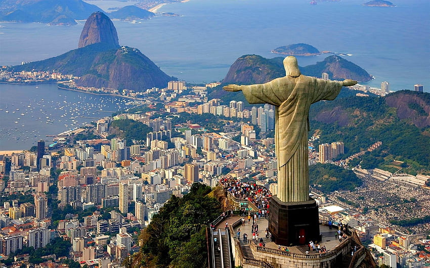 Christ The Redeemer Statue Rio De Janeiro Brazil Wide Baccara HD wallpaper