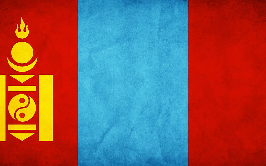 Mongolia, Country Flag HD wallpaper