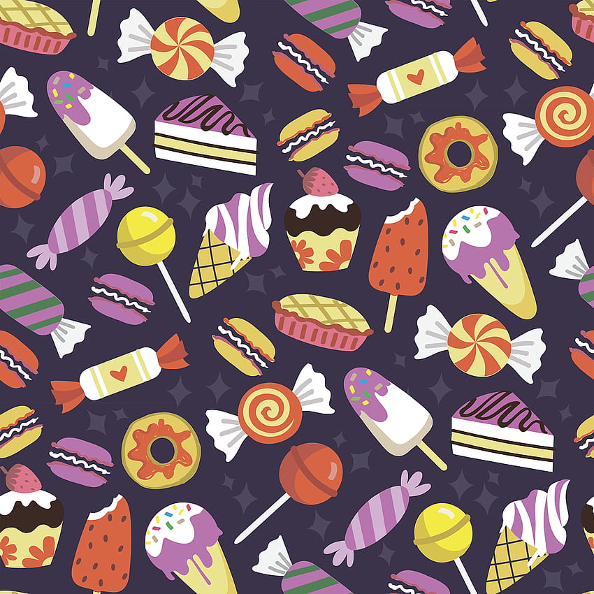Candies, Ice Cream, Cookies, Pattern, Texture, Textures, Cupcakes HD phone wallpaper