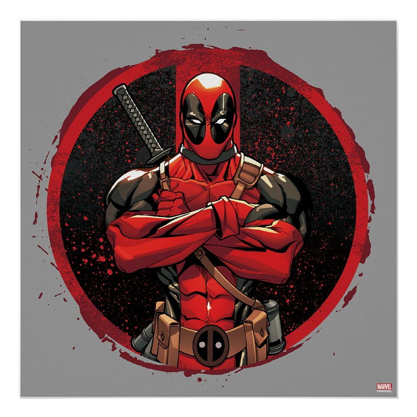 Deadpool in Paint Splatter Logo Poster, 24 x 24. Supereroe, arte di Deadpool, opere d'arte Marvel, Punisher e Deadpool Sfondo del telefono HD