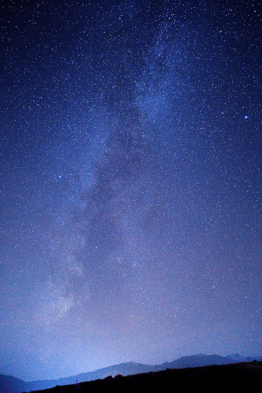 Starry Sky [], Blue Starry Night HD phone wallpaper