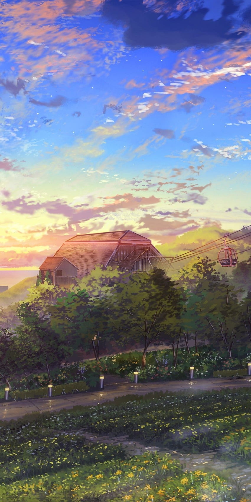 322904 Anime Scenery Sunset 4k  Rare Gallery HD Wallpapers