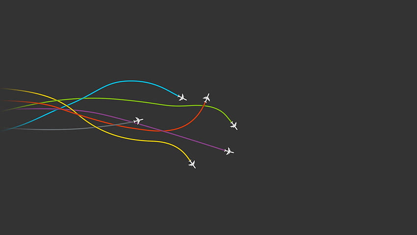 pesawat terbang, Minimalis, Abu-abu, Pesawat, Sederhana, Warna Wallpaper HD