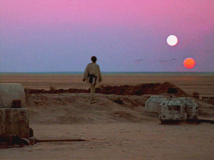 kane blog picz: Luke Skywalker, Binary Sunset HD wallpaper