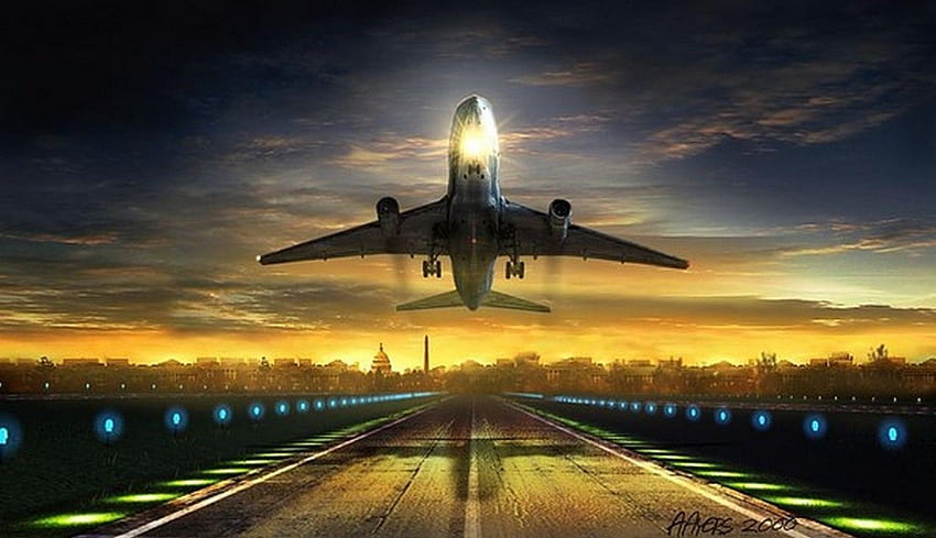 비행기, 하늘, 항공기, 속도, 차량 - 비행기 HD 월페이퍼