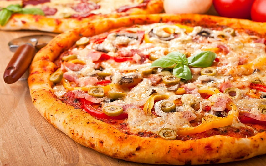 Pizza, fast, chicken, Food HD wallpaper