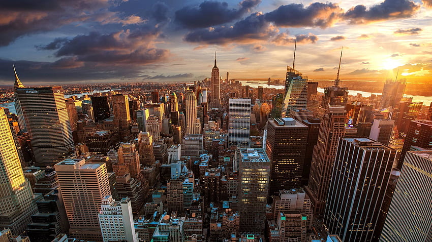 New York City - , Büro in New York HD-Hintergrundbild