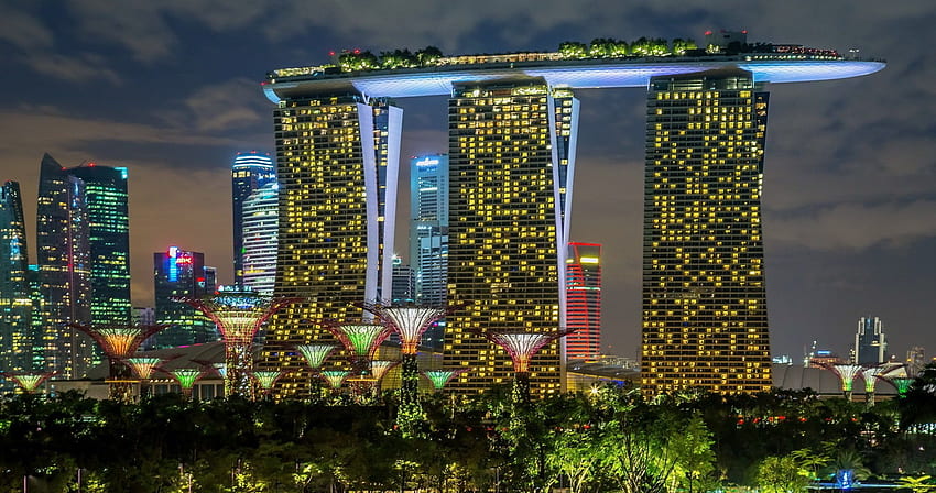 singapore marina bay sands ултра висококачествени стени HD тапет