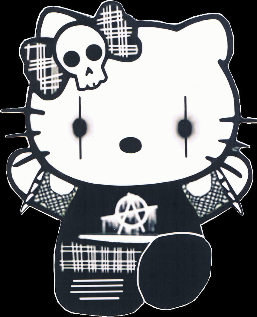 sanrio kitty horror evil myedit glitch gothic  Hello Kitty Png Dark  Transparent Png  Transparent Png Image  PNGitem