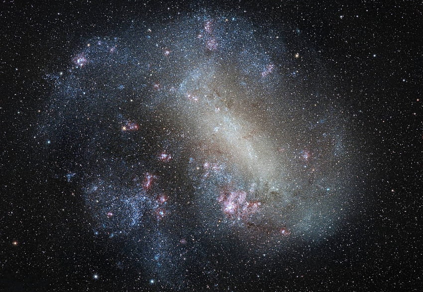Големият облак на Магелан, галактики, забавление, космос, готино, звезди HD тапет