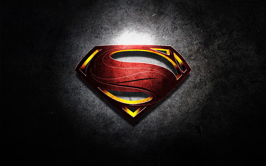 Superman-Logo, Man of Steel-Logo HD-Hintergrundbild