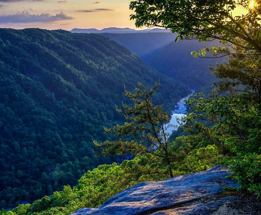 Wild & Wonderful West Virginia, WV, natura, montagne, fiume Sfondo HD