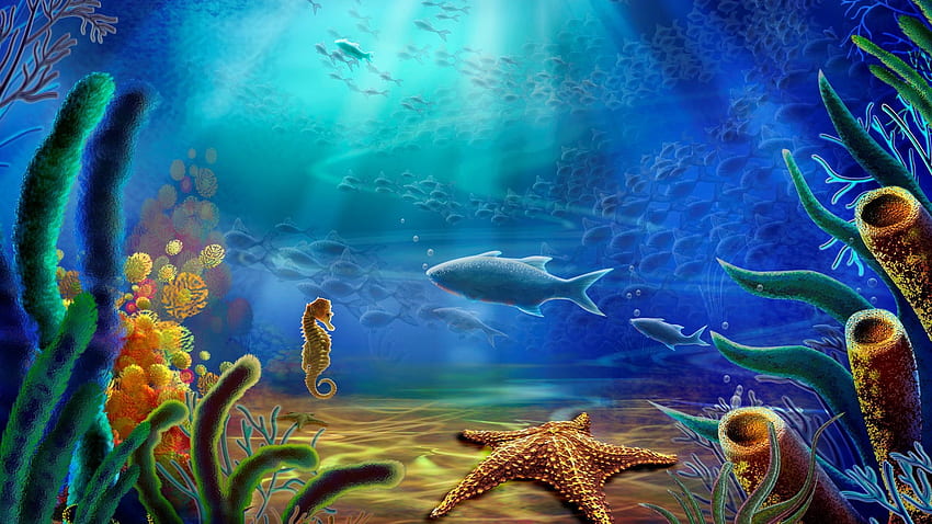Free: Pufferfish Deep sea creature Clip art - under sea - nohat.cc