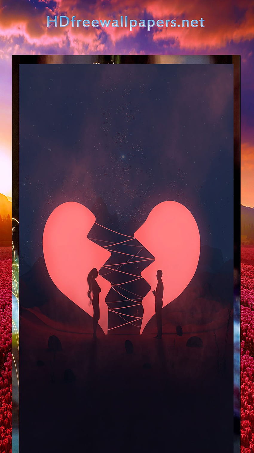 amazing love couple in the broken heart . Love couple , Broken heart , Broken heart HD phone wallpaper