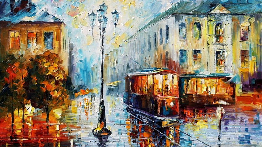 Painting, Oil Painting HD wallpaper