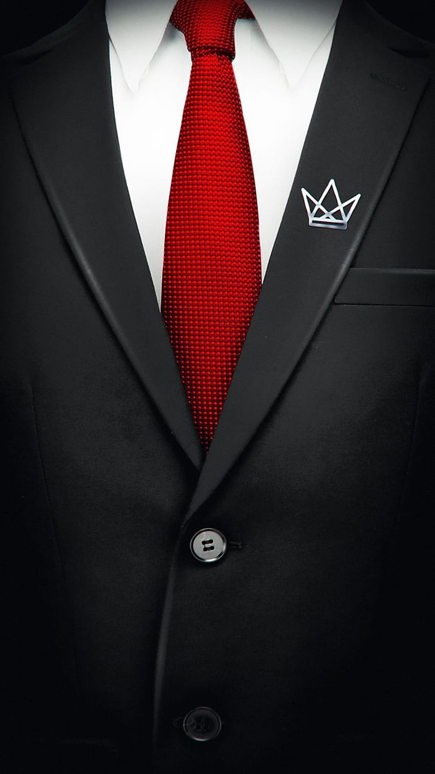 Cristeriot su phonfo. iPhone, telefono per uomo, iphone neon, abito nero cravatta rossa Sfondo del telefono HD