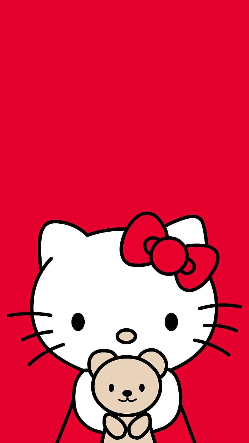 興味深いの補佐官。 Hello kitty iphone , Hello kitty background, Hello kitty, Red Cartoon HD電話の壁紙