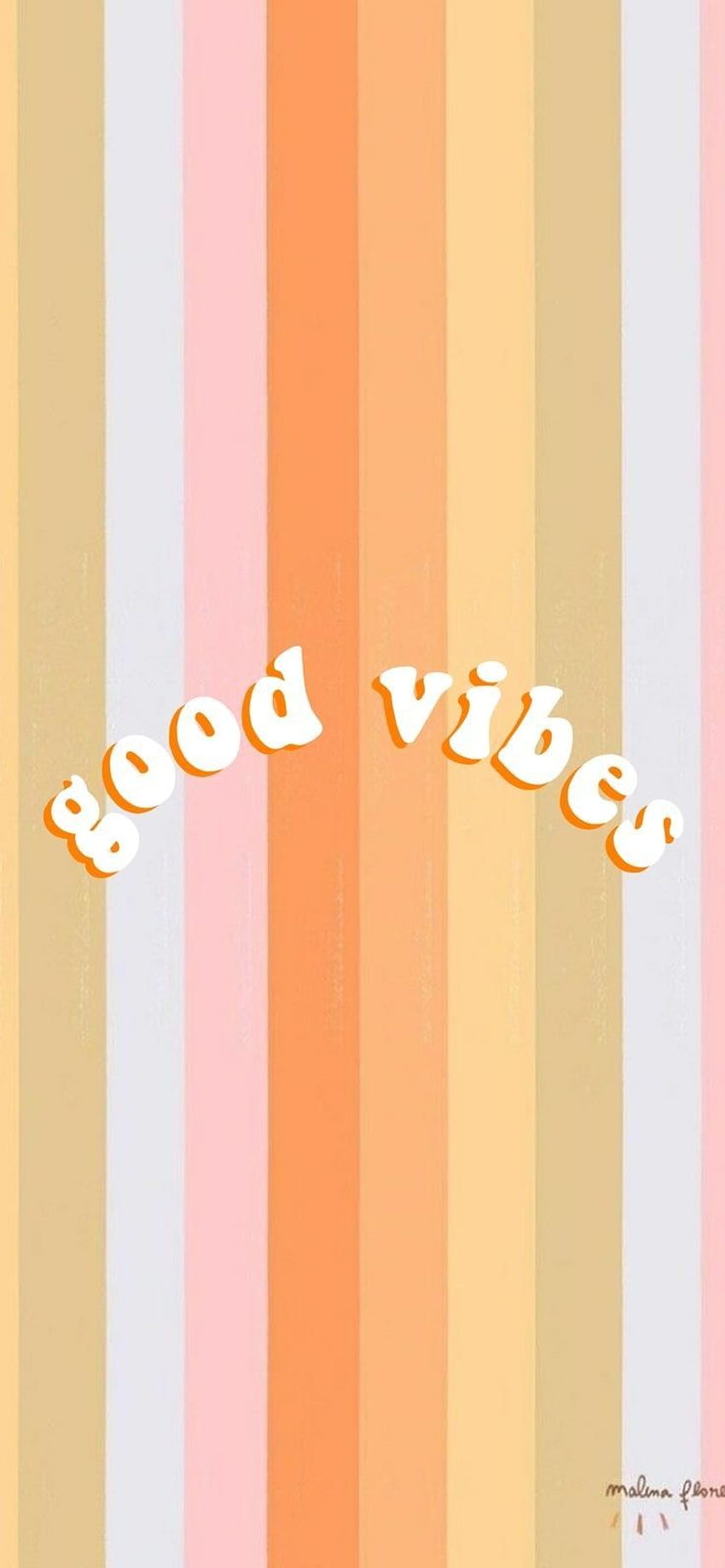 good vibes vsco. Orange , iPhone vintage, Cute patterns, Retro Vibes HD phone wallpaper