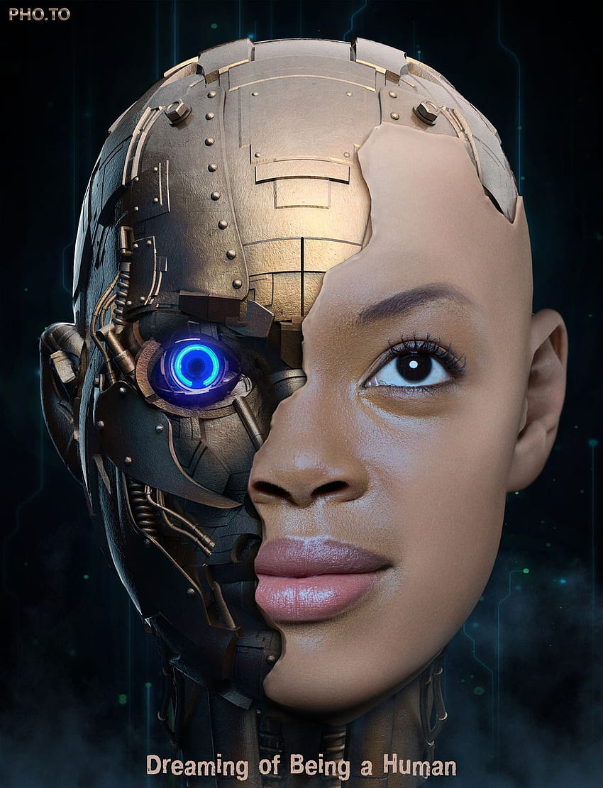 resultado para o rosto ciborgue. Maquiagem de robô, laboratório, rosto, máquina humana Papel de parede de celular HD