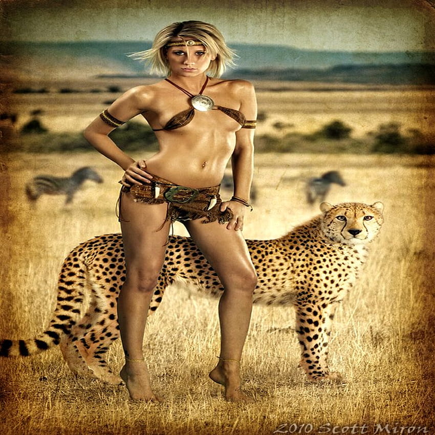 WILD WORLD, life, beautiful, savanah, cheetah, wild, woman, warrior HD wallpaper